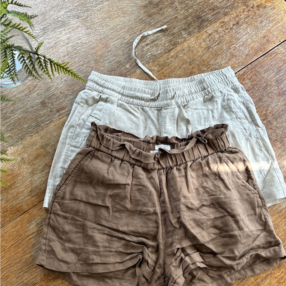 Linen Blend Shorts Bundle - M